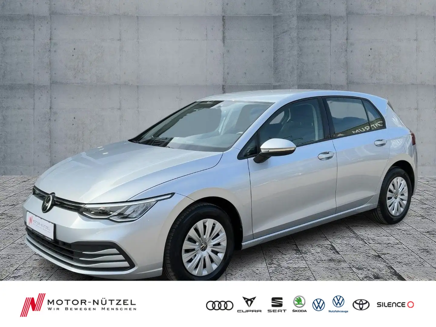 Volkswagen Golf VIII 1.0 TSI LED+APP+MEDIA+AHK+DAB+SHZ Zilver - 1