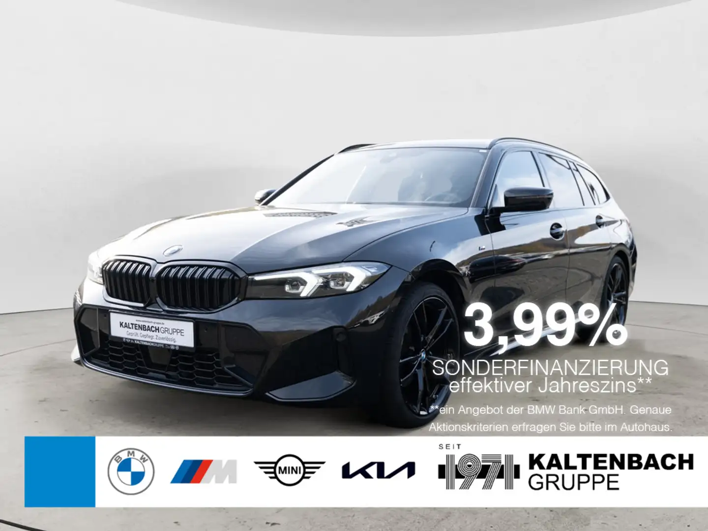 BMW 320 d Touring xDrive M-Sport AHK STANDHZ ACC Noir - 1