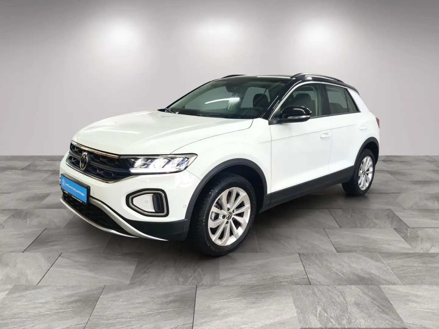 Volkswagen T-Roc Life 1.5 TSI AHK/LED/Nav/Standhzg/11.29Gar Weiß - 2