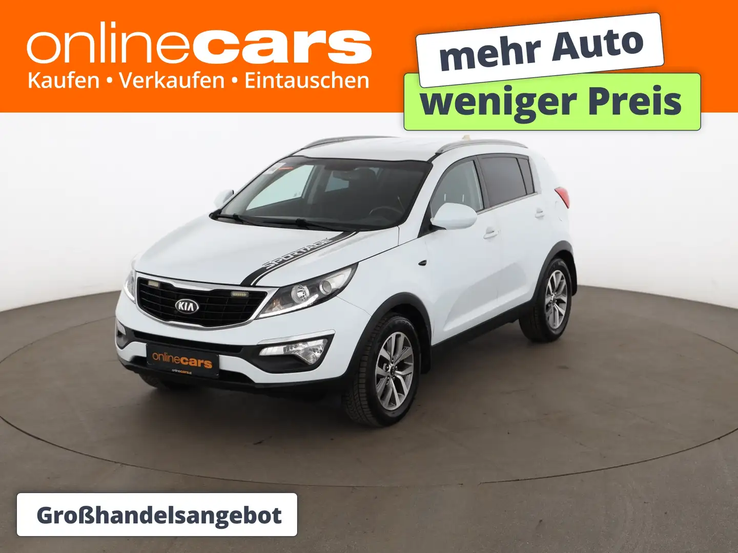 Kia Sportage 1.6 GDI Attract AHK NAVI TEMPOMAT KLIMA Weiß - 1