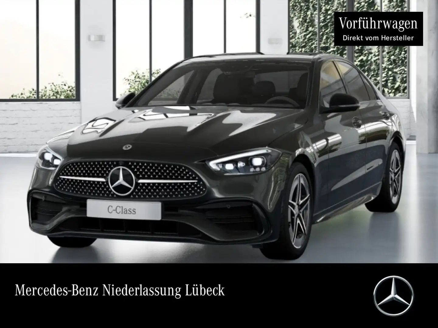 Mercedes-Benz C 220 d AMG+NIGHT+PANO+360+TOTW+KEYLESS+9G Grau - 1
