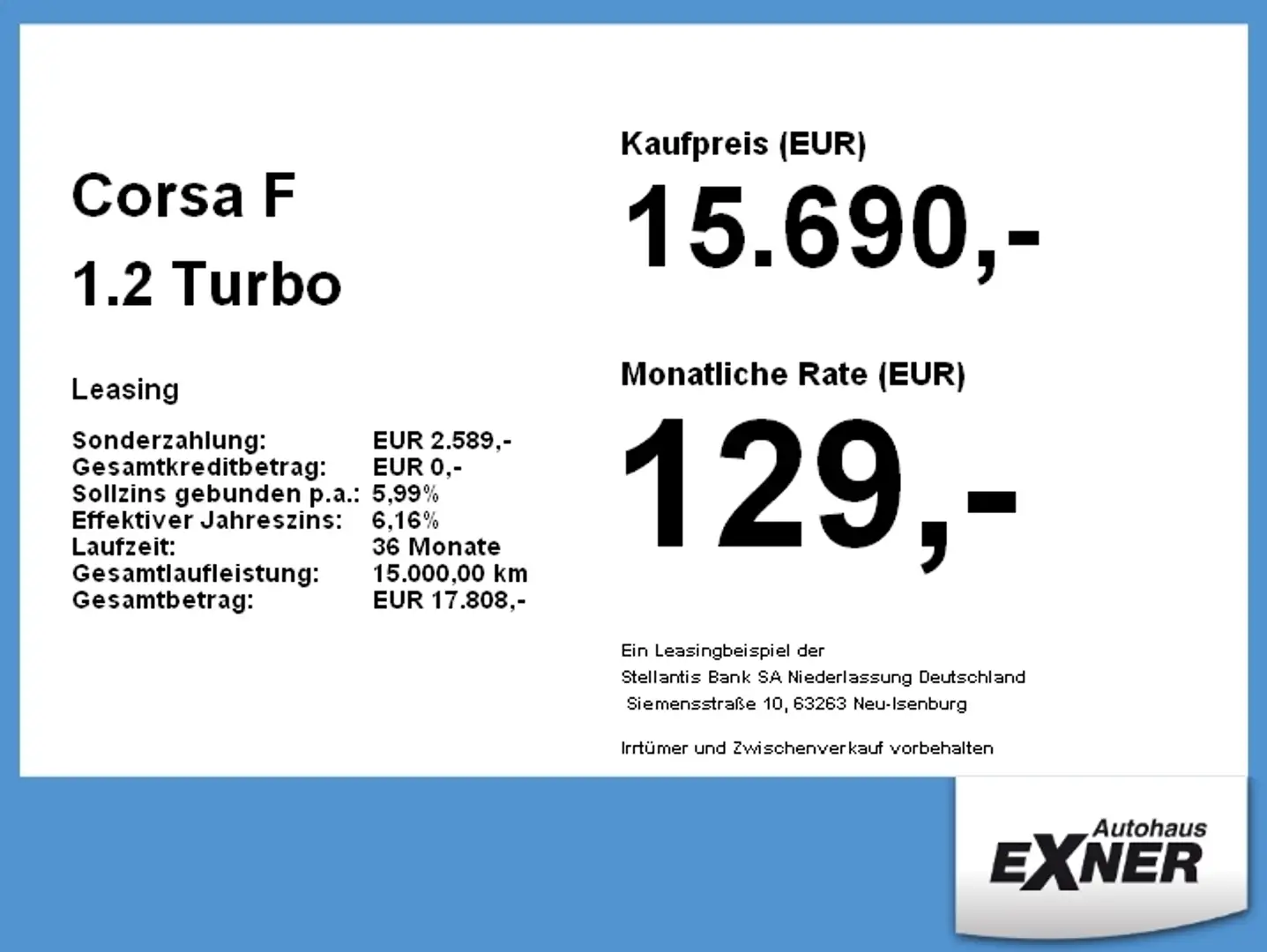 Opel Corsa F 1.2 Turbo GS LINE LED, Alu, Sitzheiz. Azul - 2