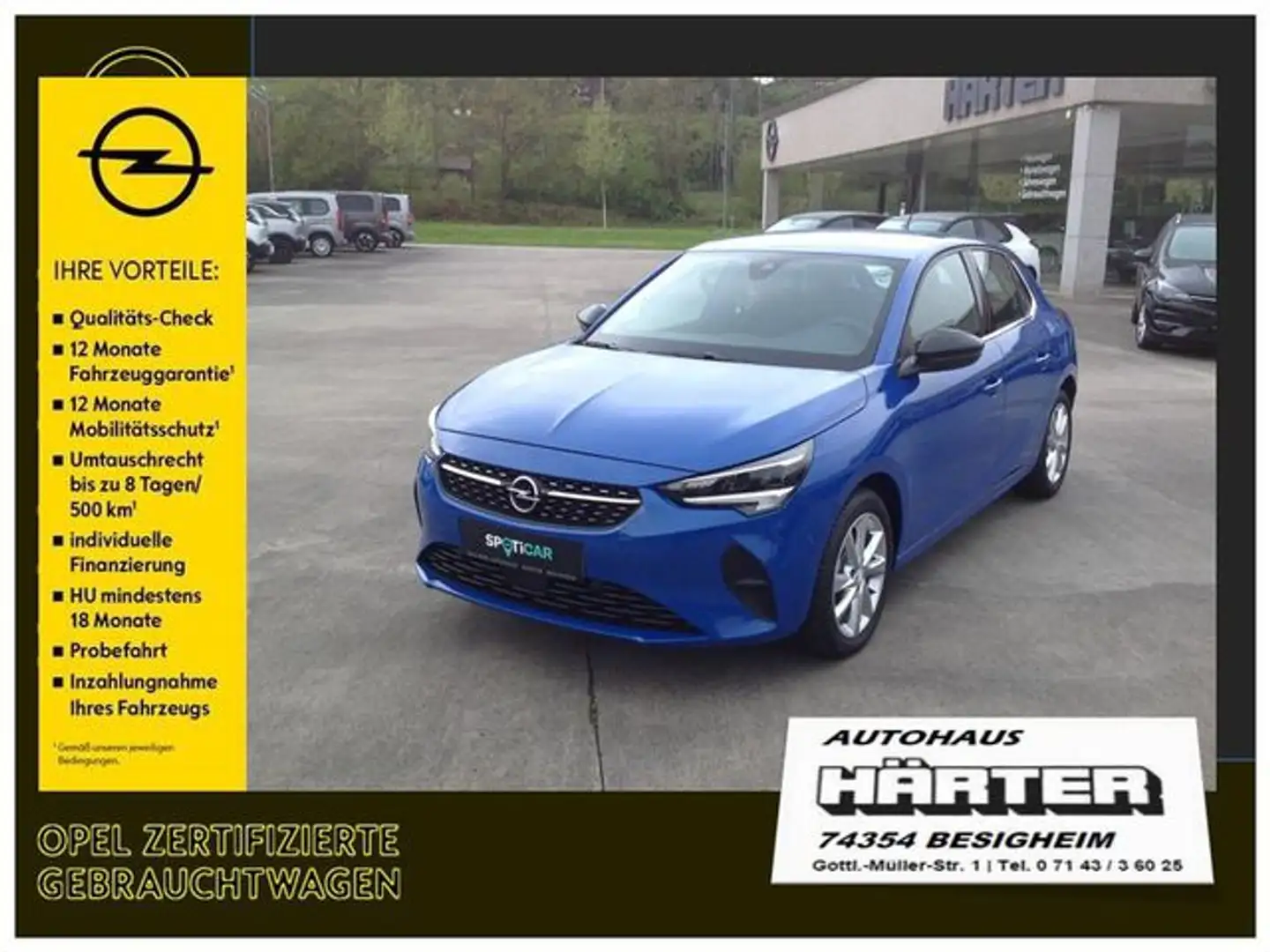 Opel Corsa 1.2 Elegance LED-Scheinw. PDC V H Blau - 1