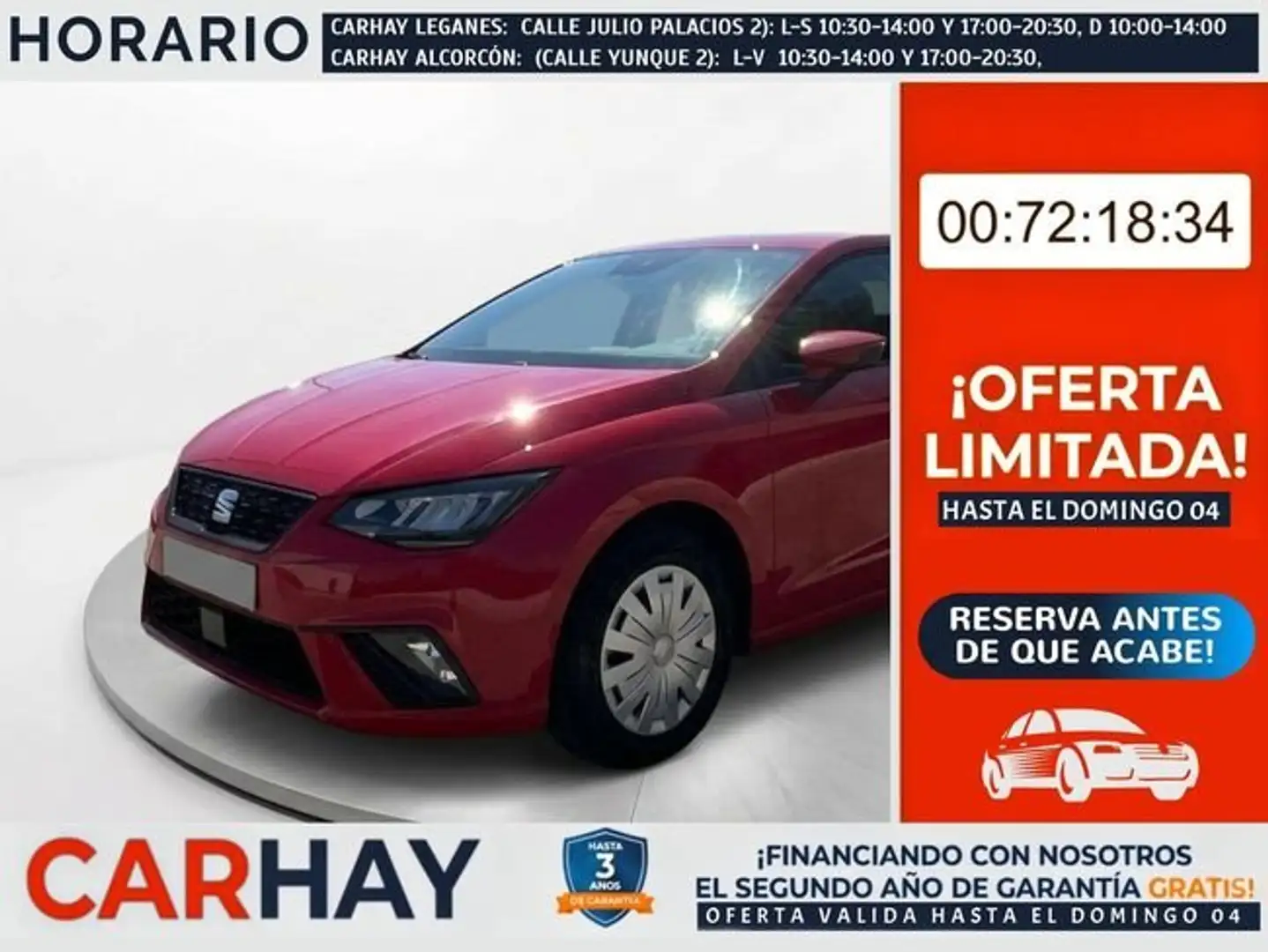 SEAT Ibiza 1.0 MPI S&S Reference 80 Rojo - 1