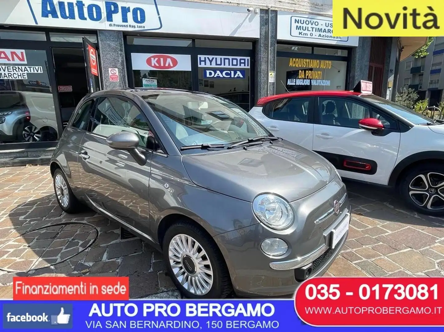 Fiat 500 1.2 LOUNGE 69cv SUPER PROMO Gris - 1