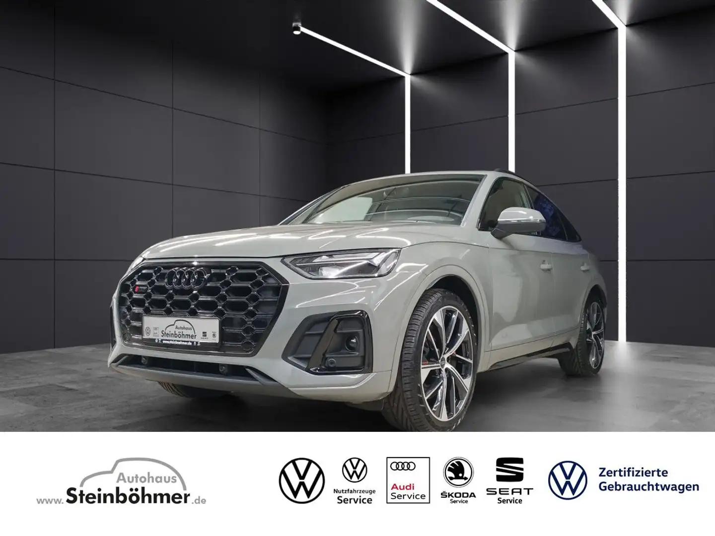 Audi SQ5 Sportback 3.0TDI Navi LED 3D-B&O Kamera Klima Grau - 1