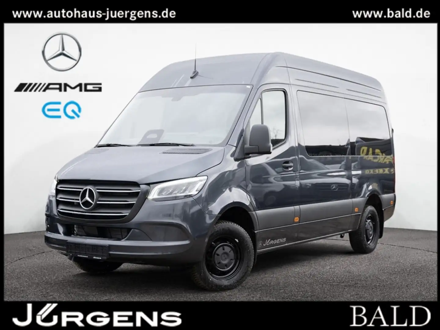 Mercedes-Benz Sprinter 317 Tourer/L2H2/Navi/LED/AHK/Stdhz/Totw Gris - 1