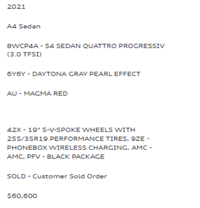 used 2021 Audi S4 car, priced at $32,900