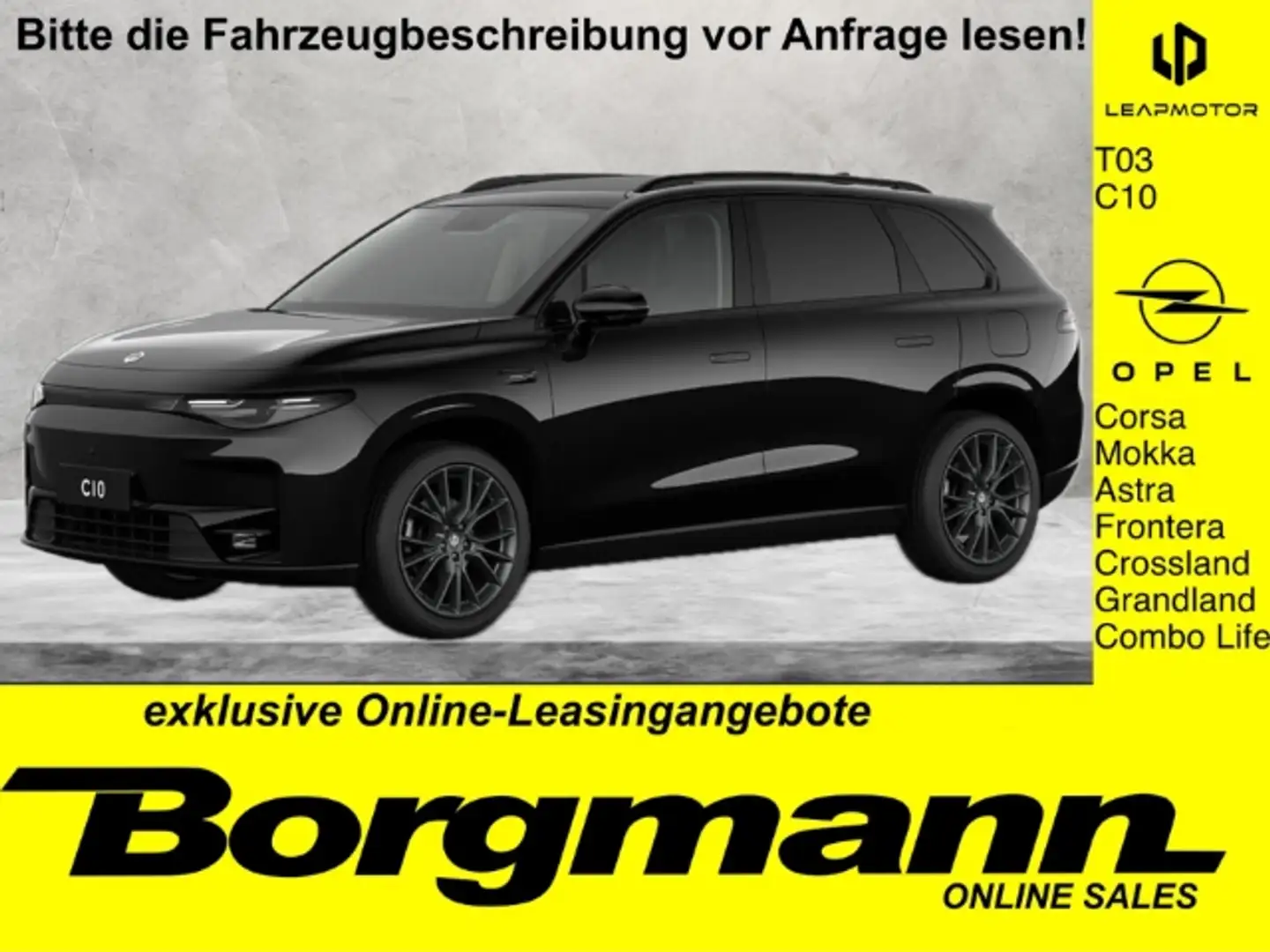 Leapmotor C10 Design 70kW - NAVI - PANORAMA - KAMERA Schwarz - 1