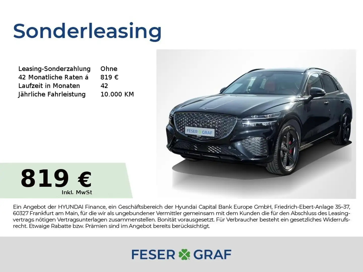 Genesis GV70 SPORT NAPPA LEXICON PANO 360° NAVI MATRIX Noir - 1