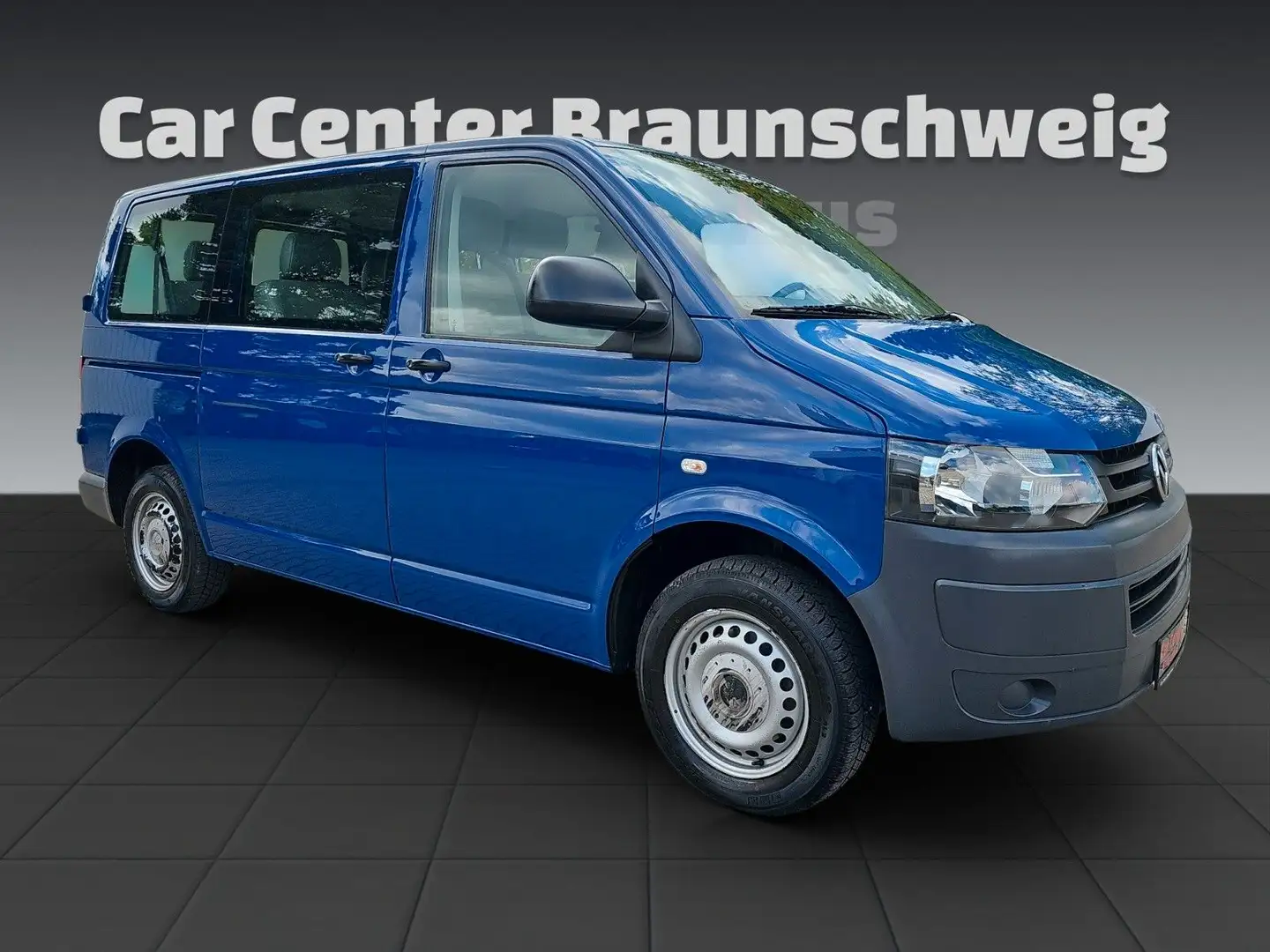 Volkswagen T5 Kombi +9Sitzer+Klima+AHK+Kamera+ Modrá - 2
