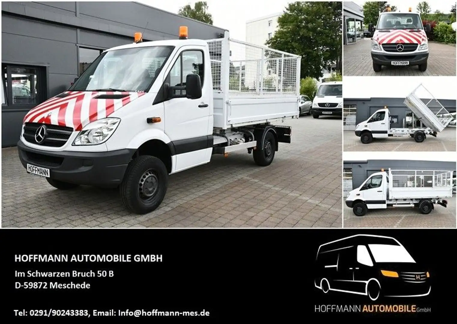 Mercedes-Benz Sprinter 316 CDI Pritsche Kipper 4X4 Allrad Weiß - 1
