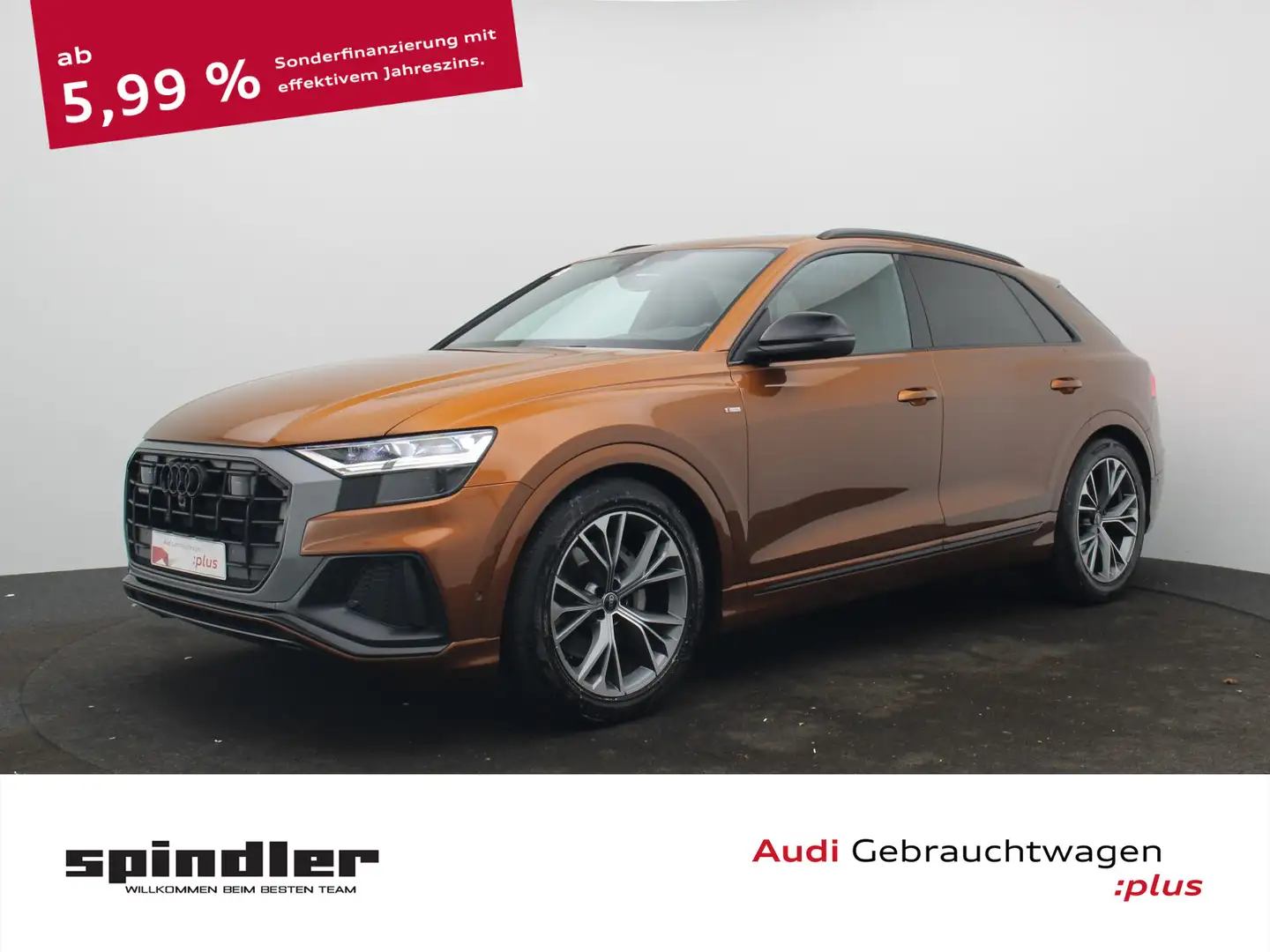 Audi Q8 S-Line select 50TDI quattro / Pano, 360°, AHK Braun - 1