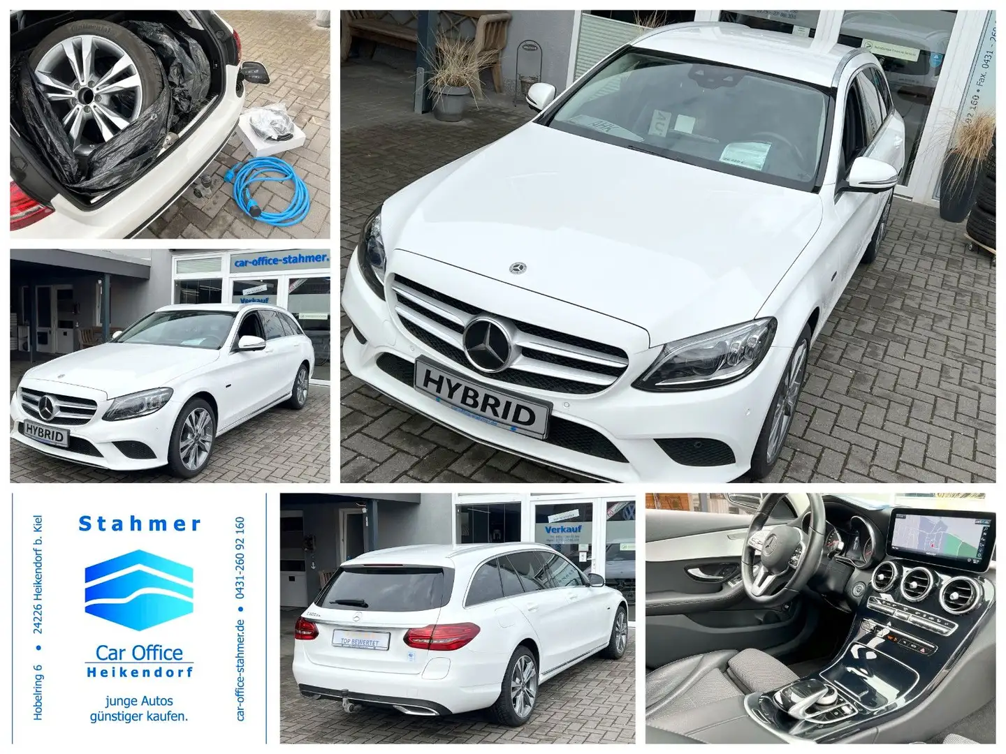 Mercedes-Benz C 300 de Diesel Hybrid 225KW *AHK*So+WiR*High End Weiß - 1