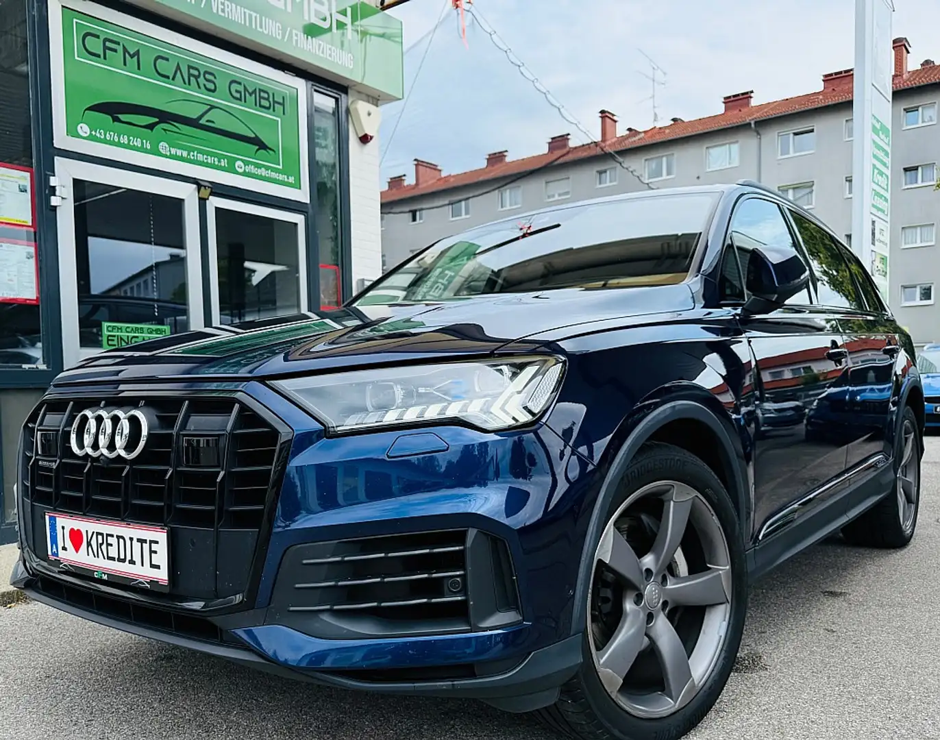 Audi Q7 50 TDI 7Sitzer//Luft//Pano//Matrix//Head Up//... Blau - 1