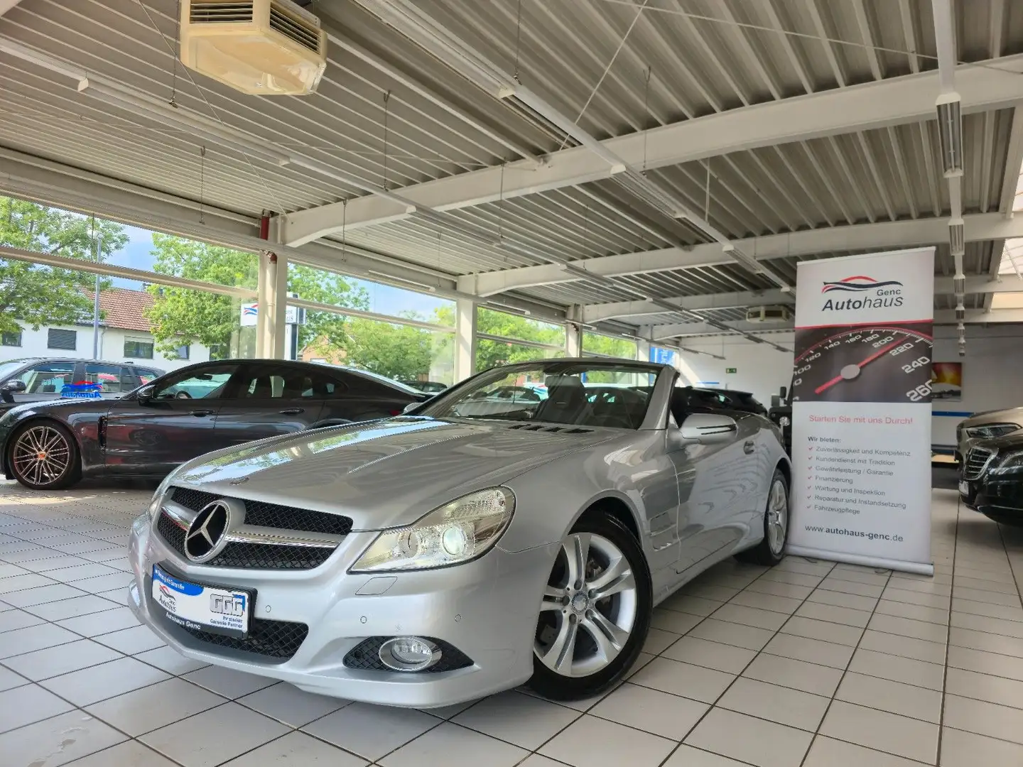 Mercedes-Benz SL 350 Roadster HK Sound Airscarf Argintiu - 1