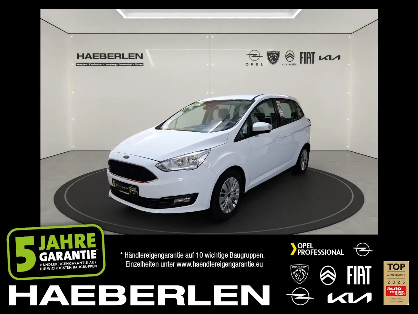 Ford Grand C-Max 1.0 EcoBoost Cool & Connect Navi+PDC Weiß - 1