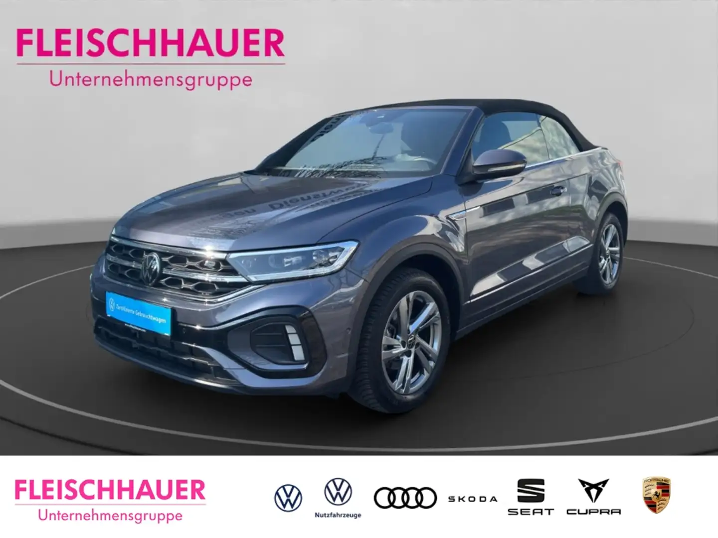 Volkswagen T-Roc Cabriolet R-Line 1.5 TSI DSG AHK Navi Digitales Co Grau - 1