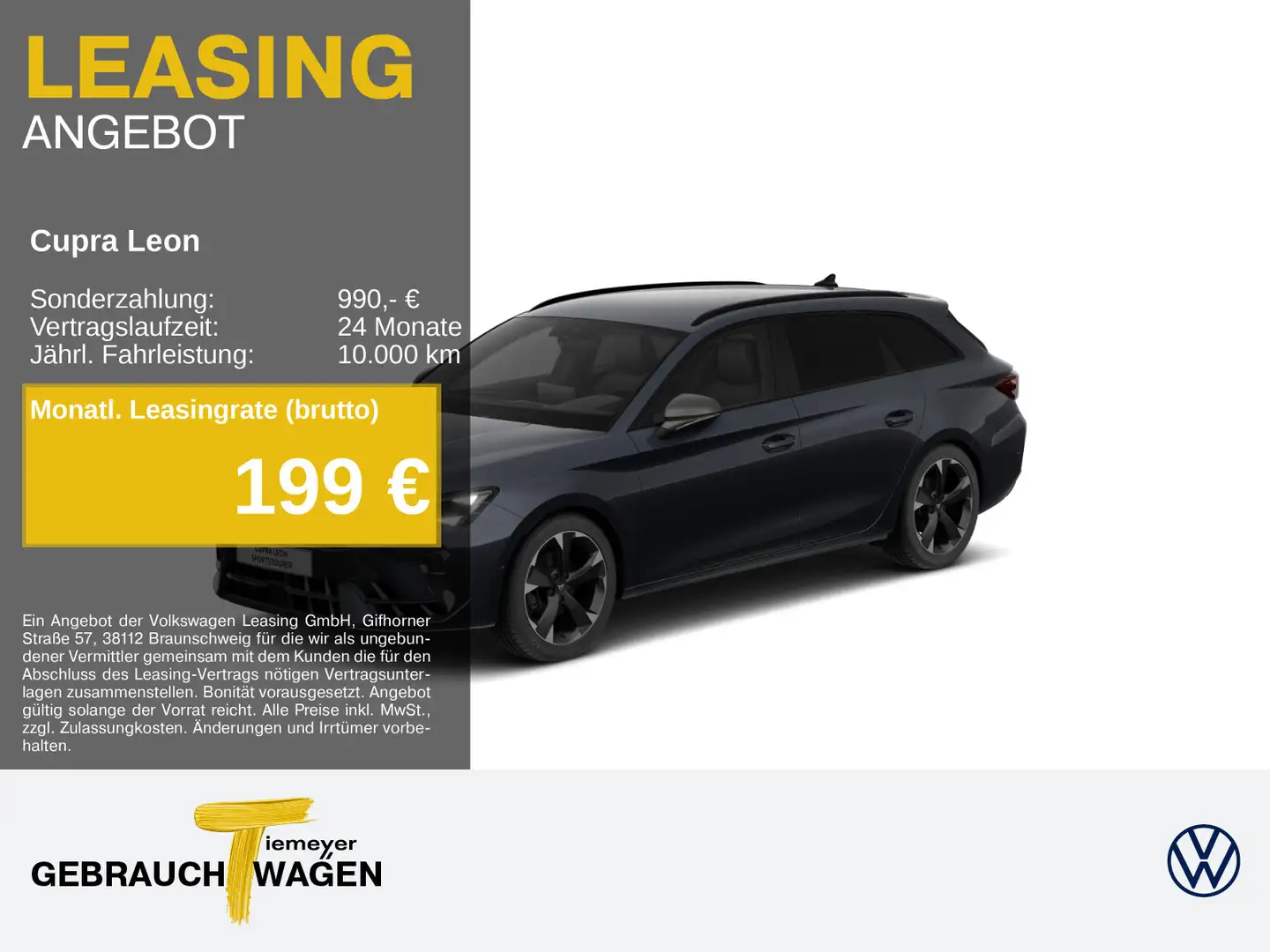 CUPRA Leon Sportstourer 1.5 eTSI DSG MATRIX SUPERSPORT Gris - 1