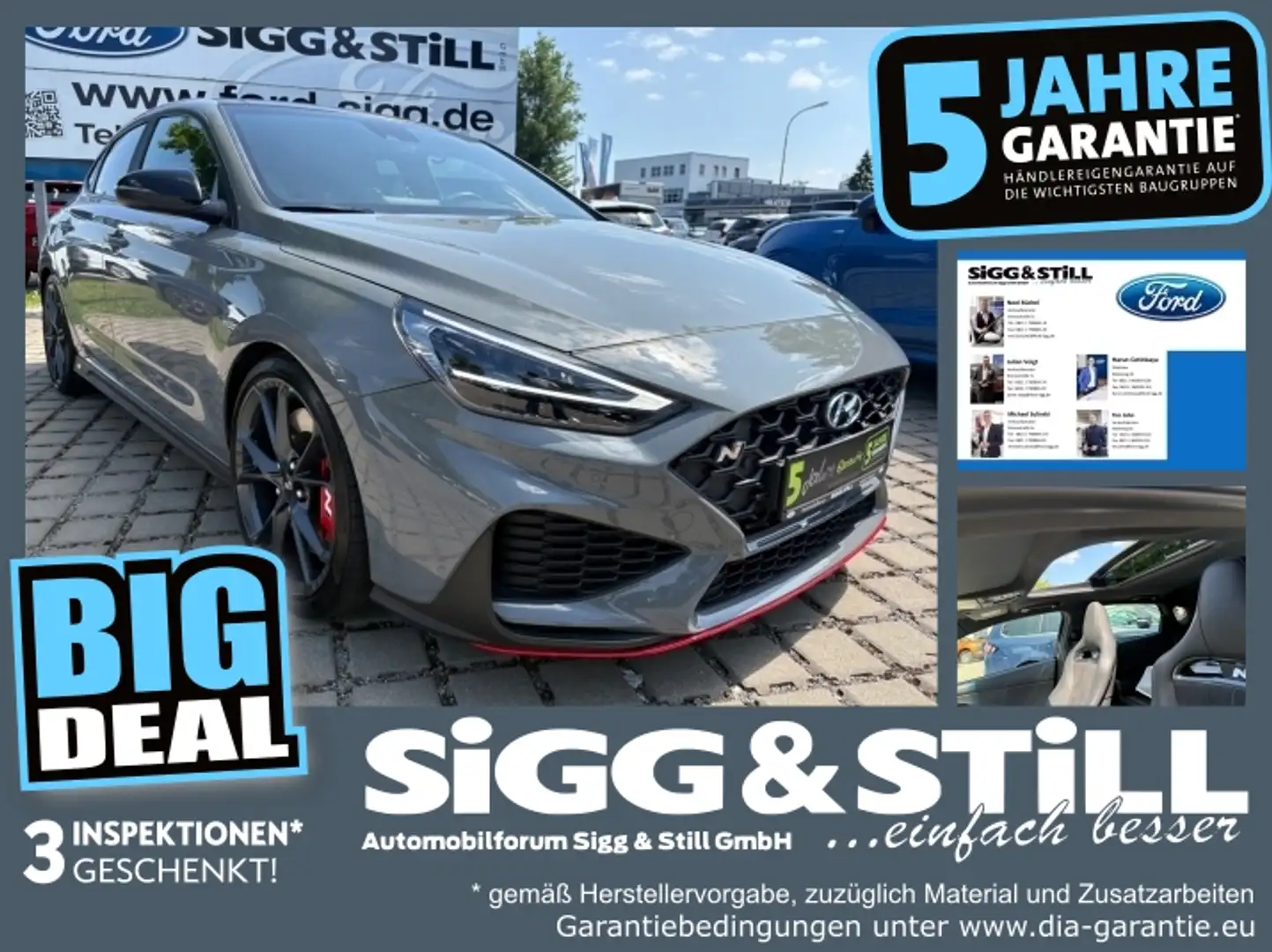 Hyundai i30 Fastback 2.0 T-GDI N Performance PANO*SPORTSITZE Сірий - 1