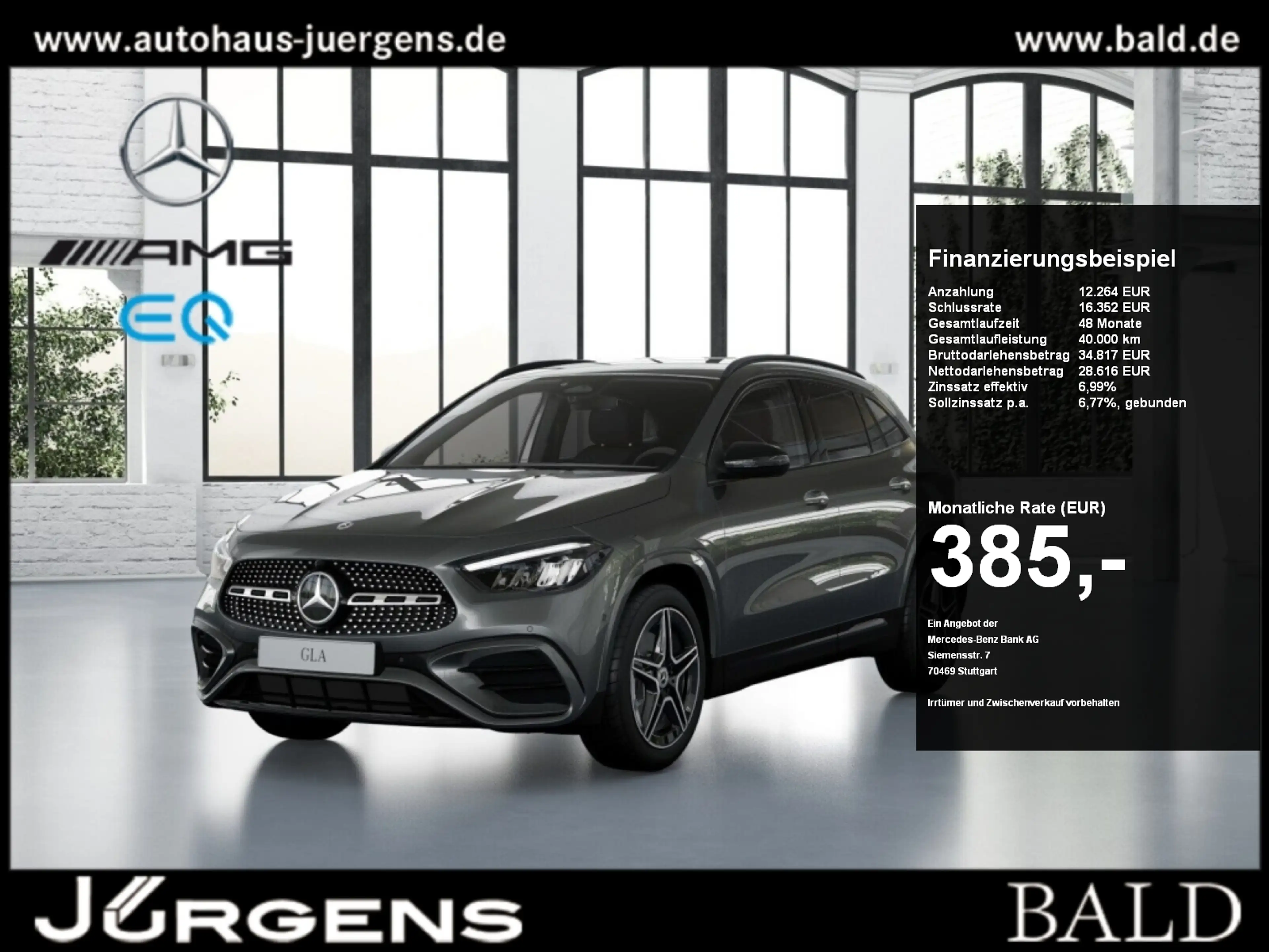 Mercedes-Benz GLA 220 4M AMG-Sport/Distr/Keyl/Night/Ambi/Totw