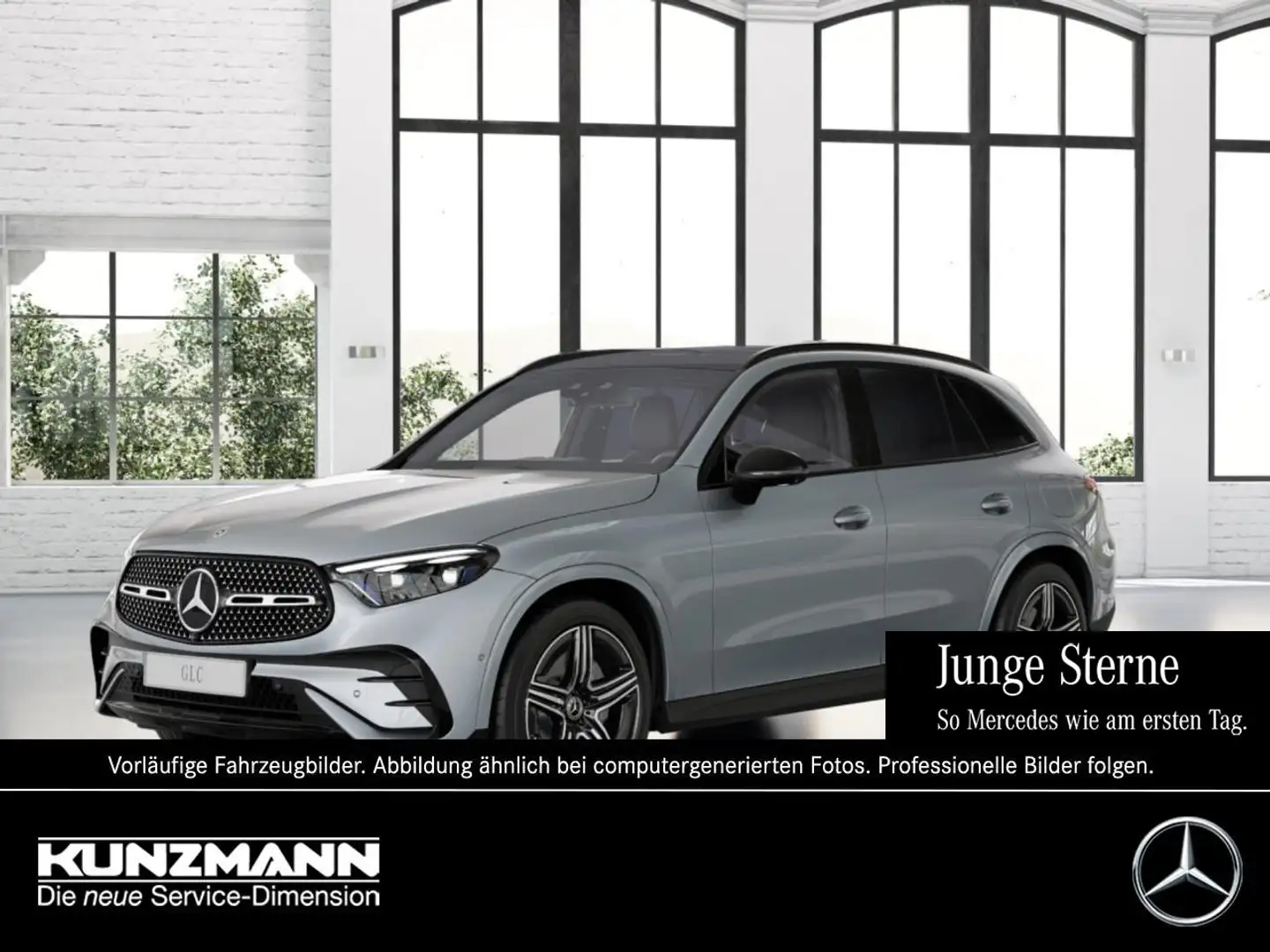 Mercedes-Benz GLC 300 de 4M AMG Night Panorama Sitzklima 360° Silber - 1