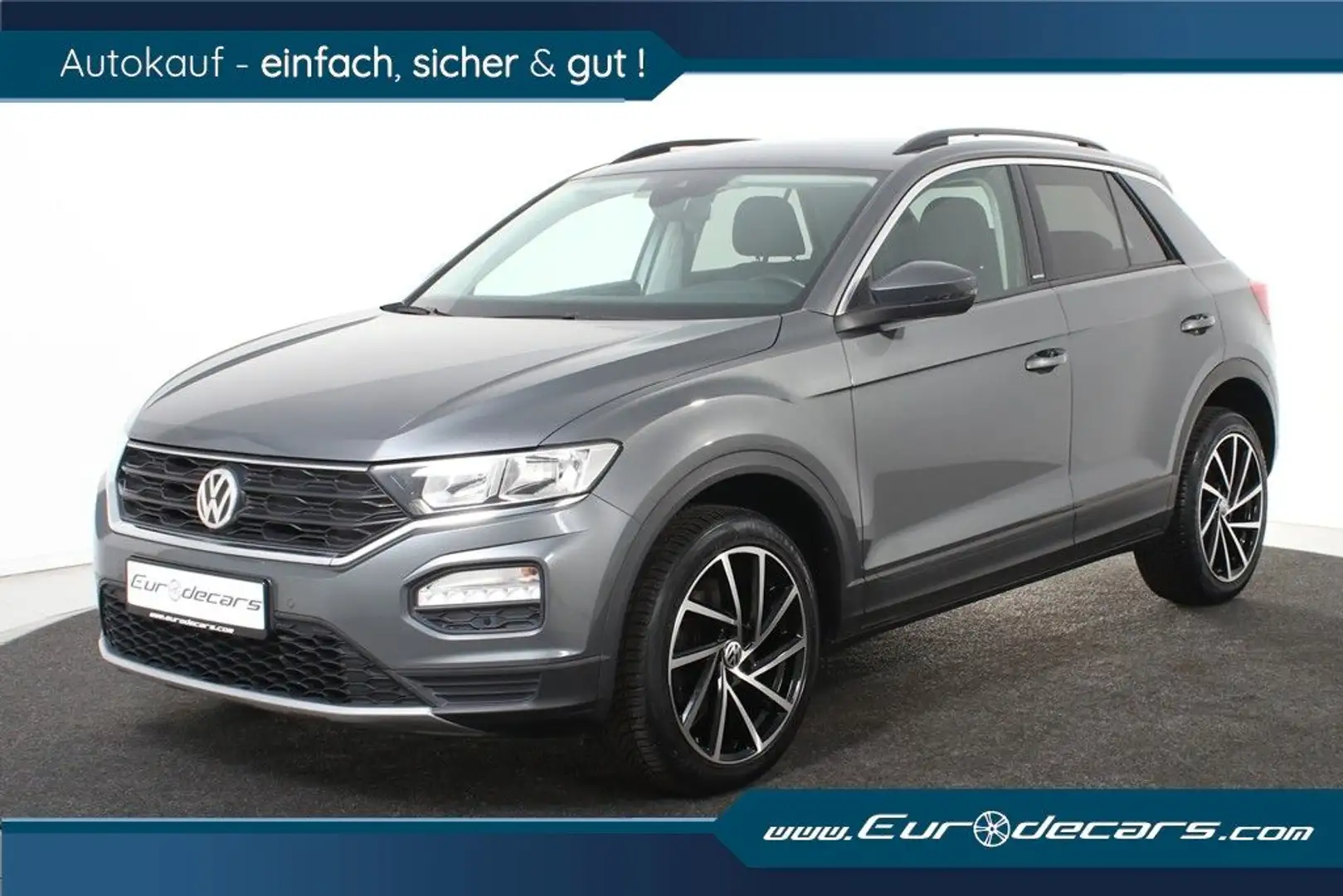 Volkswagen T-Roc 1.0 TSI Style *1.Hand*Navi*Kamera*EHK* Grau - 1