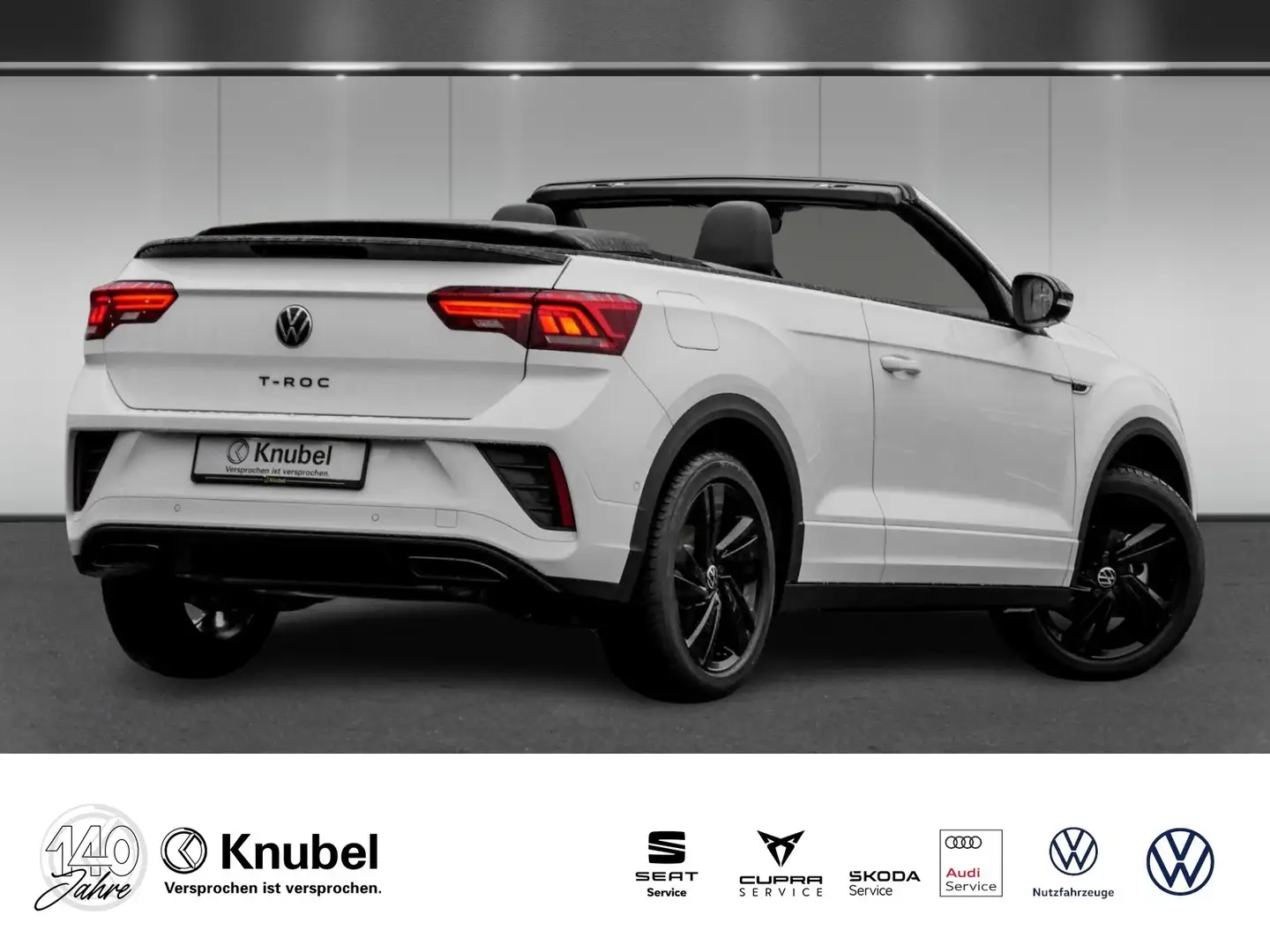 Volkswagen T-Roc Cabriolet R-Line 1.5 TSI DSG LED+ AHK Navi ACC Blanc - 2