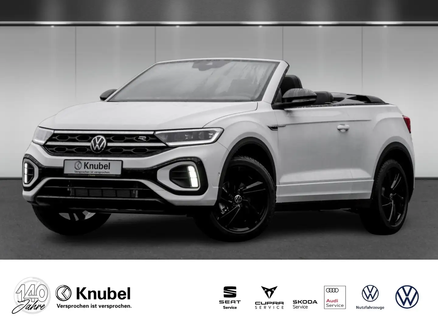 Volkswagen T-Roc Cabriolet R-Line 1.5 TSI DSG LED+ AHK Navi ACC Blanc - 1
