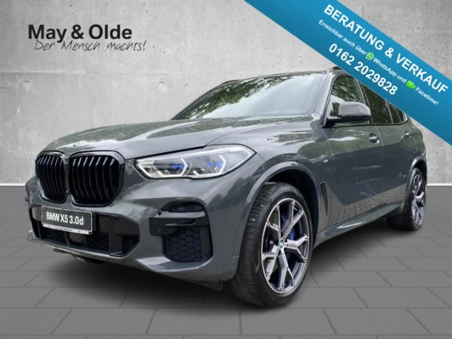 BMW X5 XDRIVE40D M-Sport Leder HUD StandHZG AHK Pano Navi Grau - 1