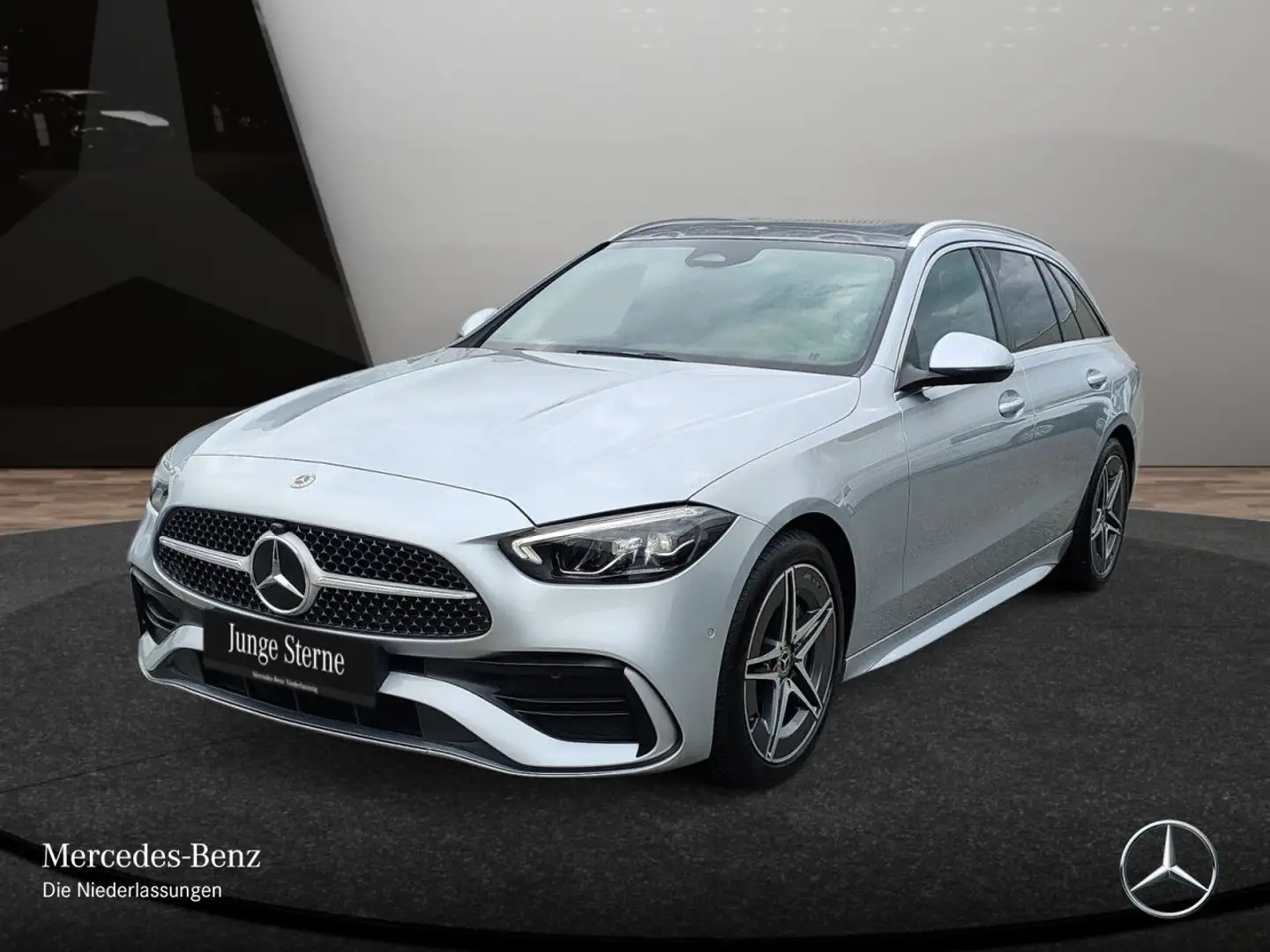 Mercedes-Benz C 220 d T AMG+PANO+LED+KAMERA+TOTW+KEYLESS+9G Argent - 2