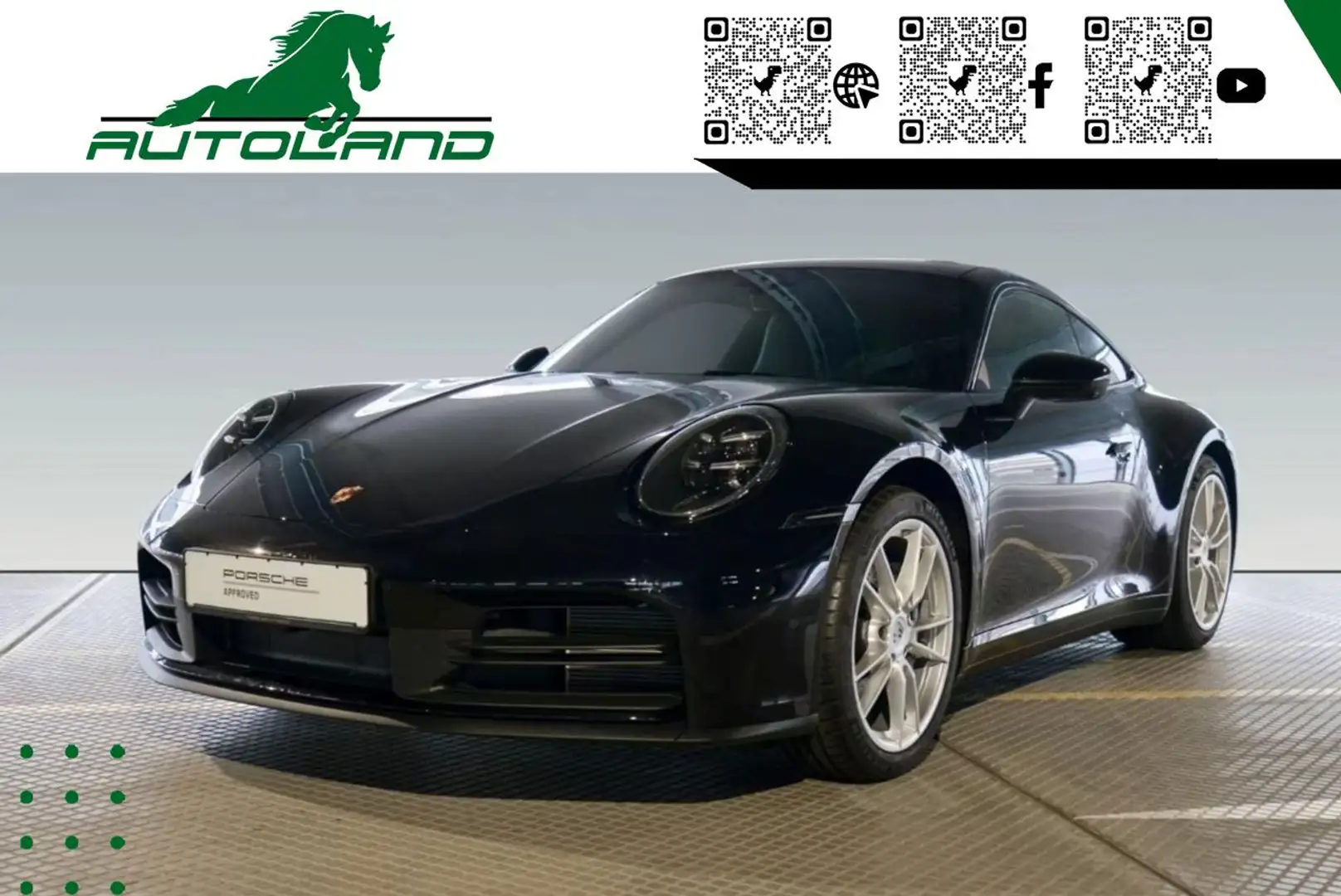 Porsche 992 Carrera 394cv*CONSEGNA 30 GIORNI*IVA DET Nero - 1