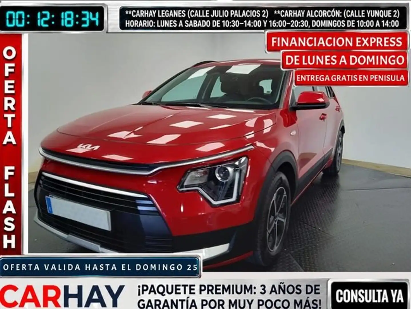 Kia Niro 1.6 GDI HEV 104KW (141CV) CONCEPT Rojo - 1