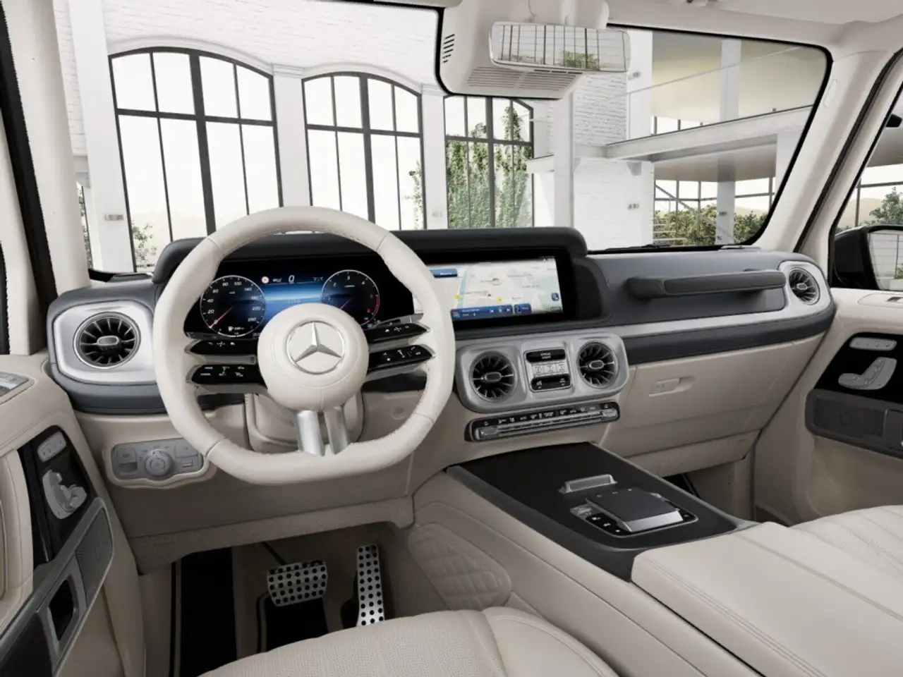 Mercedes-Benz G 450 d AMG-Sport/SHD/360/AHK/Leder/Beige/Night 7