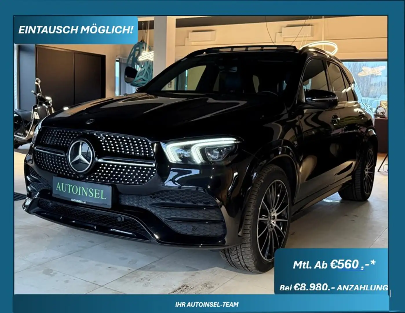 Mercedes-Benz GLE 400 GLE 400 d 4Matic AMG Panorama+Burmester+Sitzbel Noir - 1