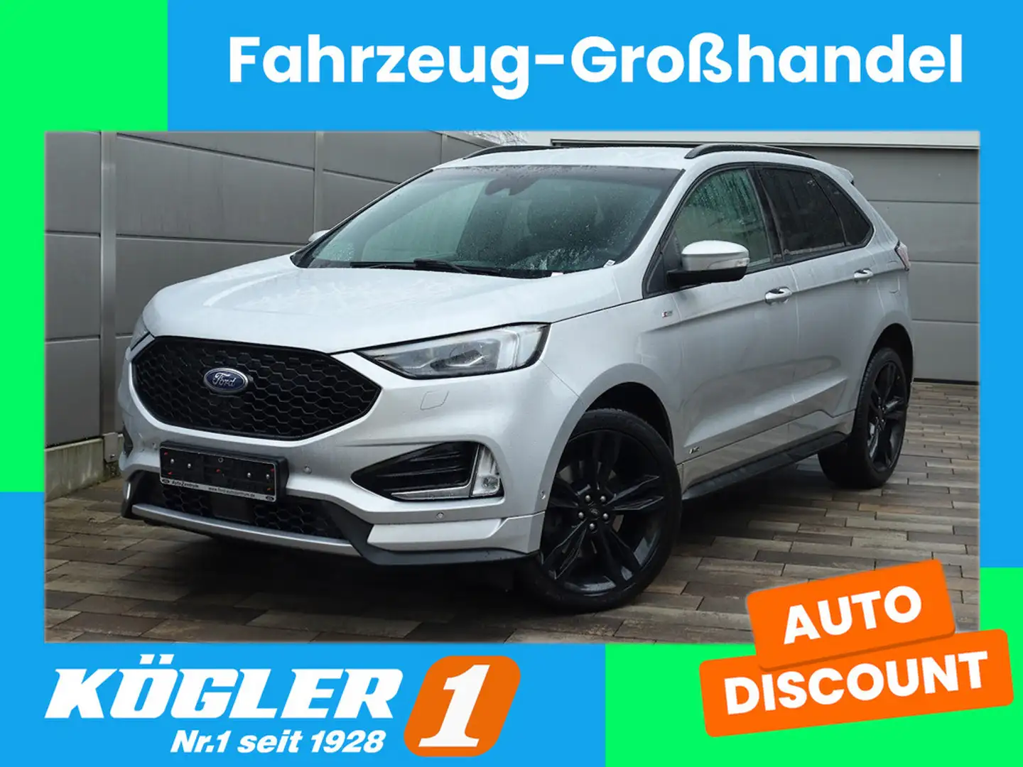 Ford Edge 2.0 EcoBlue ST-Line 4x4 S/S Zilver - 1