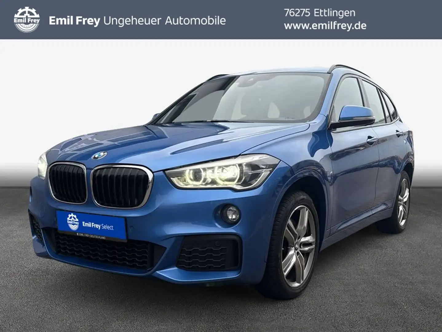 BMW X1 xDrive20d Aut. M Sport AHK Pano LED Head-Up Blau - 1