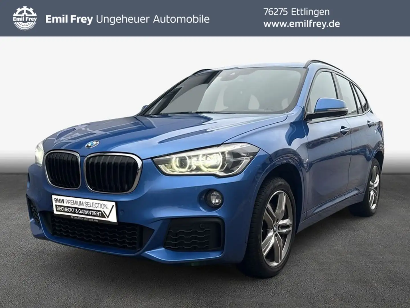 BMW X1 xDrive20d Aut. M Sport AHK Pano LED Head-Up Blau - 1