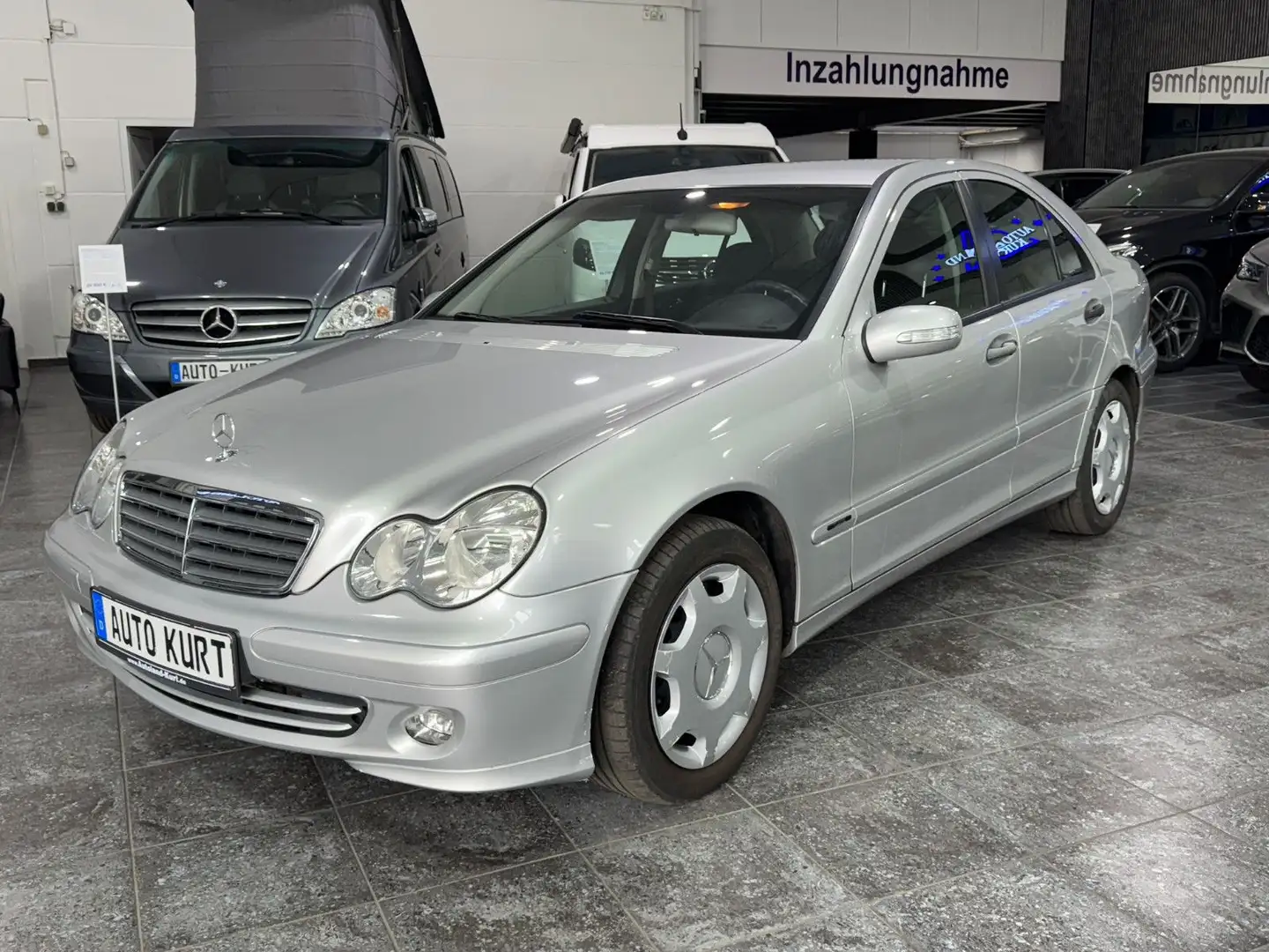 Mercedes-Benz C 180 Kompressor*Automatik*AHK*Klima*tüv08-2025 Silber - 2