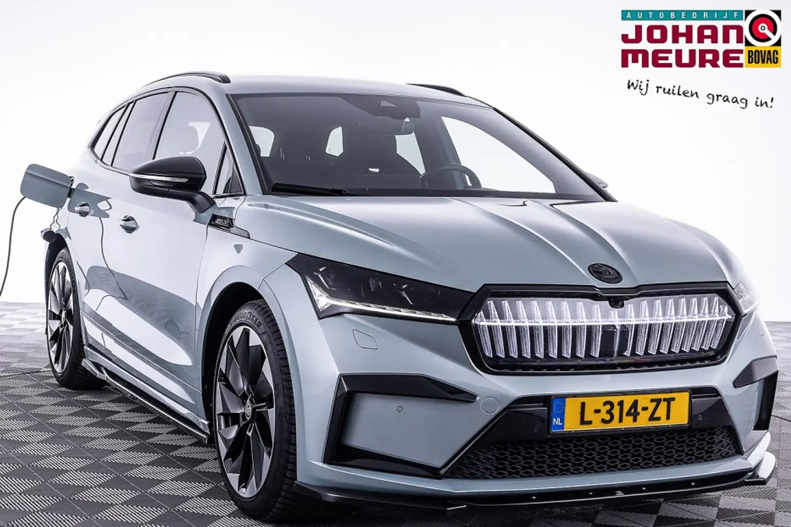Skoda Enyaq 60 Sportline Special Edit. | Full LED | Half LEDER Groen - 1