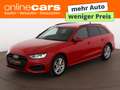 Audi A4 Avant 40 TDI advanced Aut LED AHK LEDER NAVI Rot - thumbnail 1