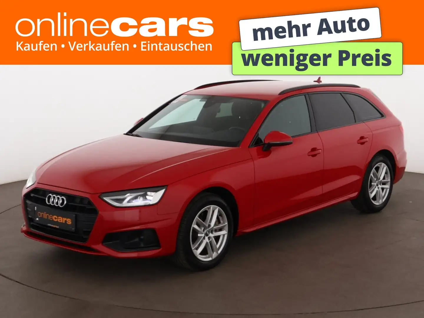 Audi A4 Avant 40 TDI advanced Aut LED AHK LEDER NAVI Rot - 1