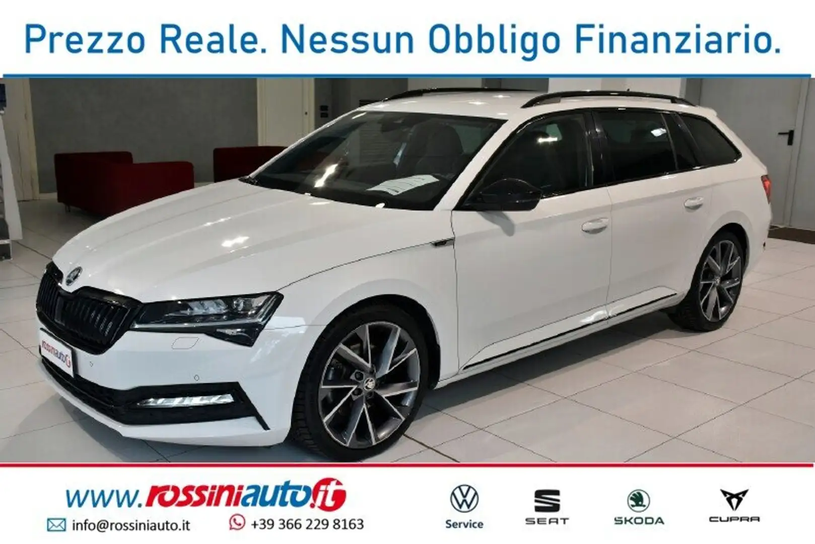 Skoda Superb WAGON 2.0 TDI 200 CV DSG SPORTLINE + R19 VEGA Bianco - 1