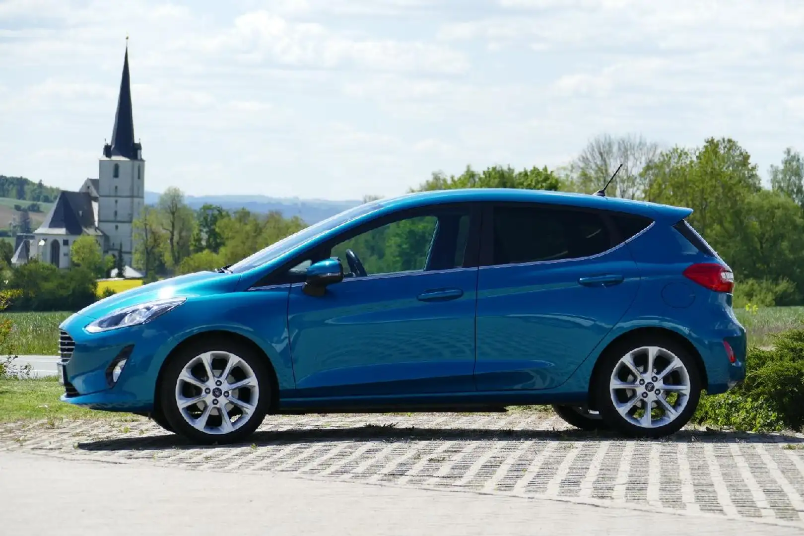 Ford Fiesta Titanium Azul - 2
