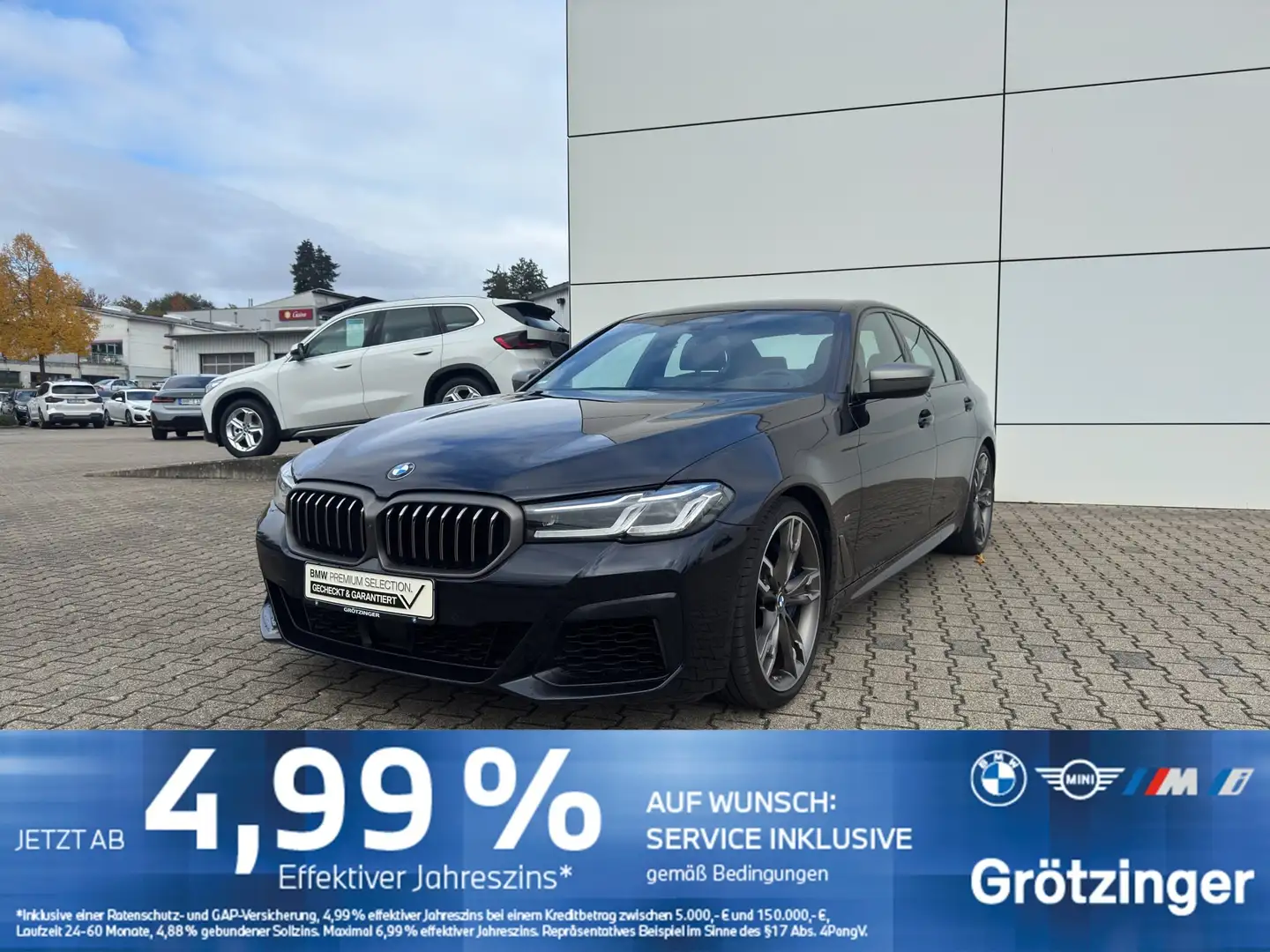 BMW M550 i xDrive Limousine Laser+SHZ+HUD+H&K+Soft Schwarz - 1