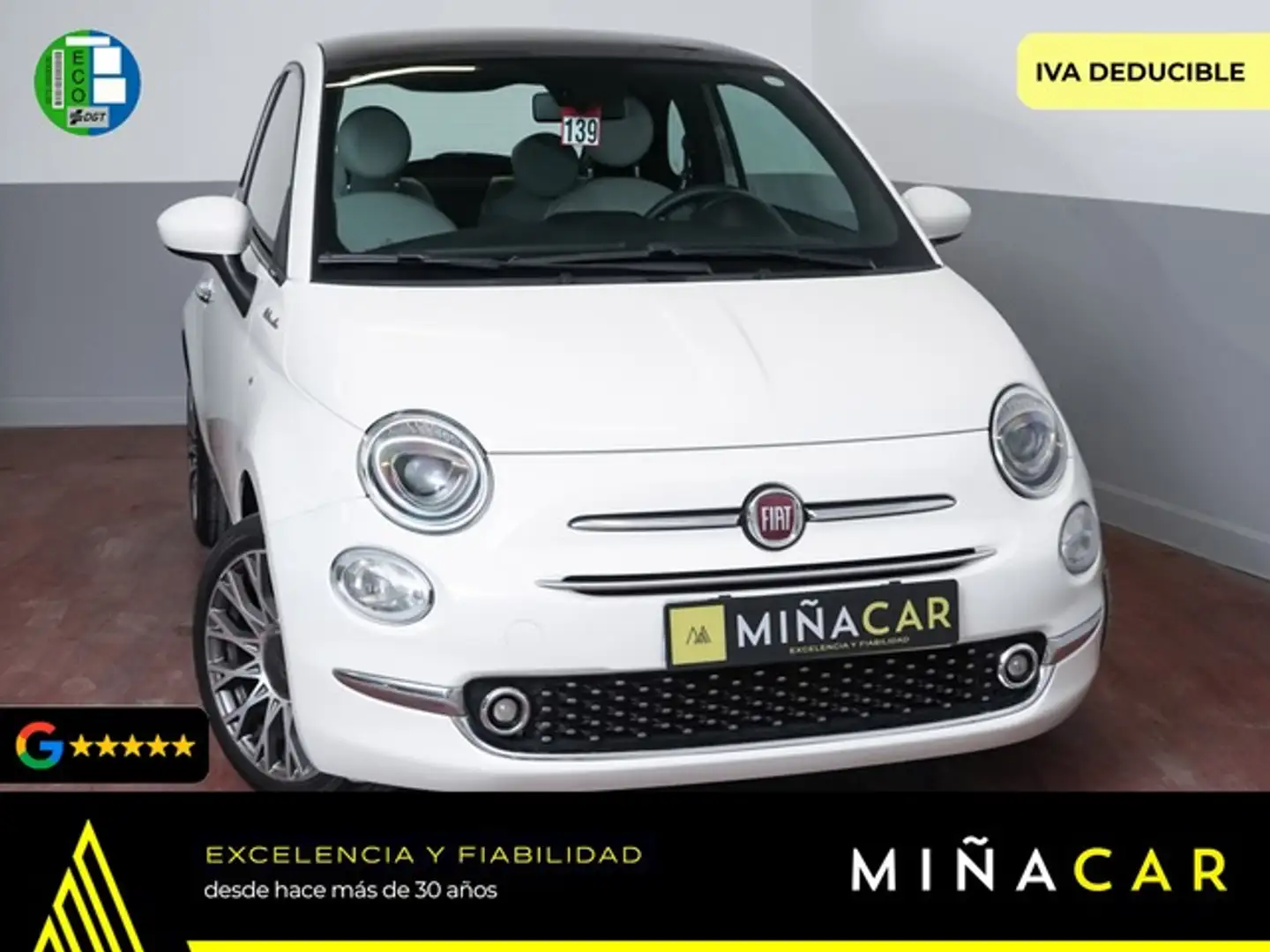 Fiat 500 1.0 Hybrid Dolcevita 52kW Blanco - 1