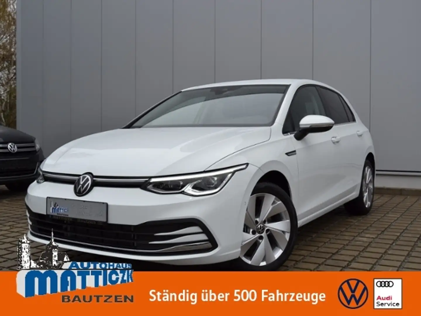 Volkswagen Golf VIII 2.0 TDI 150 PS DSG Style AHK/LED/NAVI+VZE/RF Weiß - 1