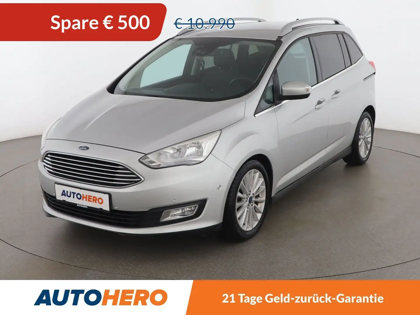 Ford Grand C-Max 1.0 EcoBoost Titanium *TEMPO*SHZ*BT*KLIMAAUT* Grau - 1