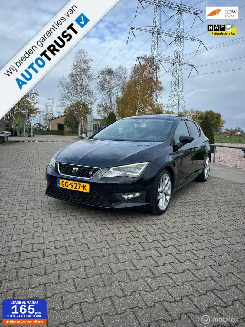 SEAT Leon 1.4 TSI ACT FR Dynamic/clima/pan/navi/pdc Zwart - 1