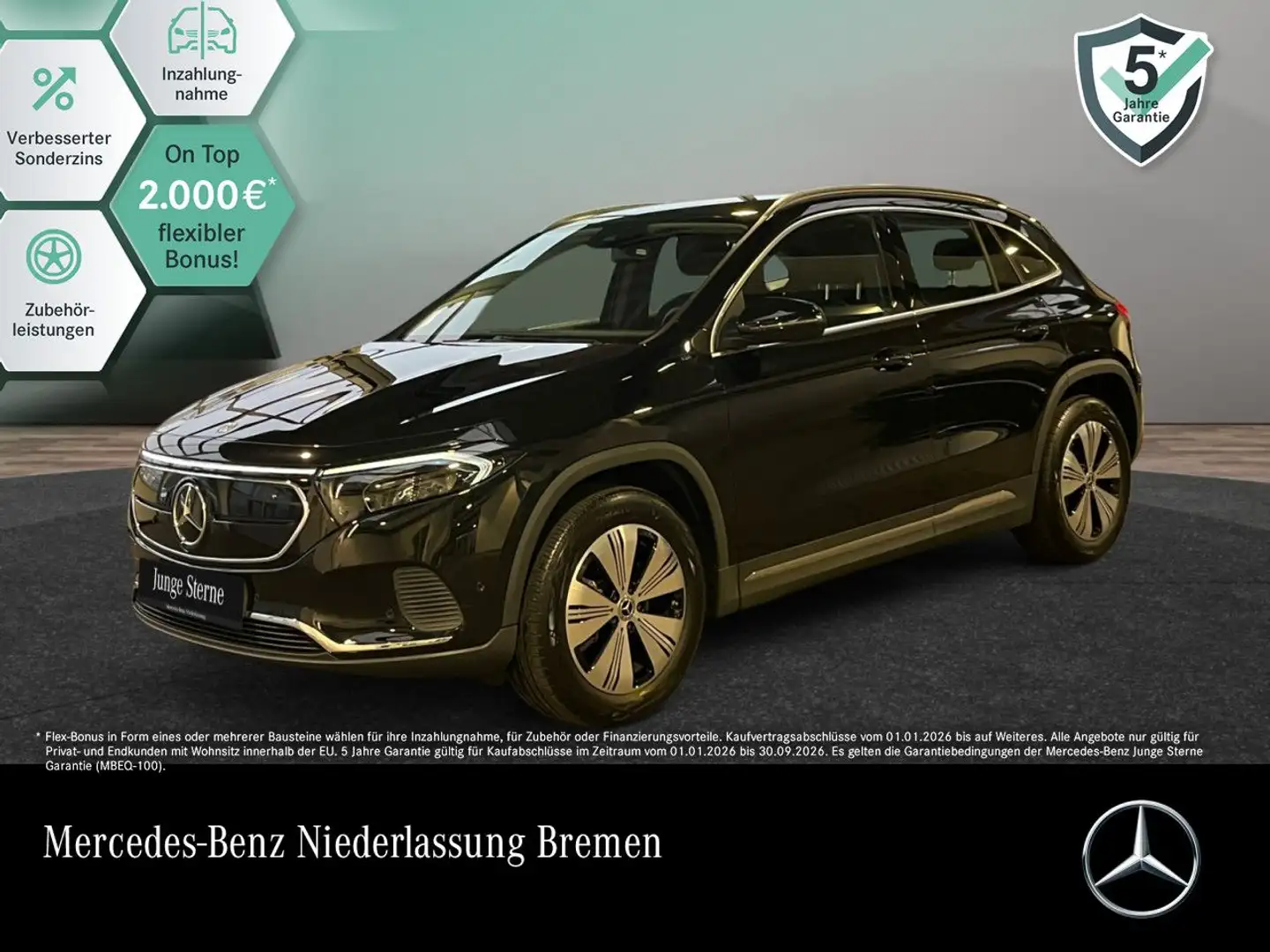 Mercedes-Benz EQA 250 PROG+ADVANCED+KAMERA+SPUR Schwarz - 1